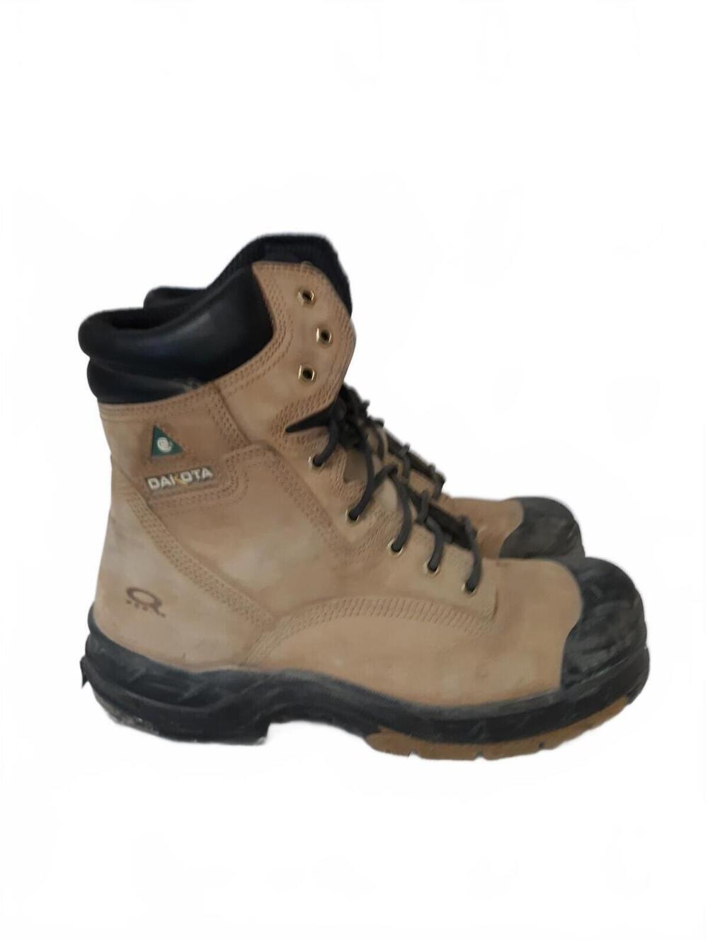 Dakota 6006 Men's 8" Steel Toe CSA Insulated Work Boots Tan Leather Size 13 - Picture 2 of 10
